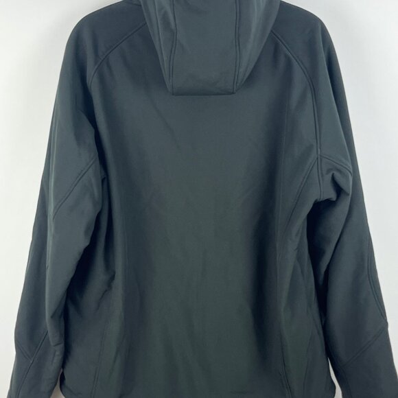 Kirkland Signature Windbreaker Jacket Size L Black Long Sleeve Hooded Lined - Picture 6 of 9